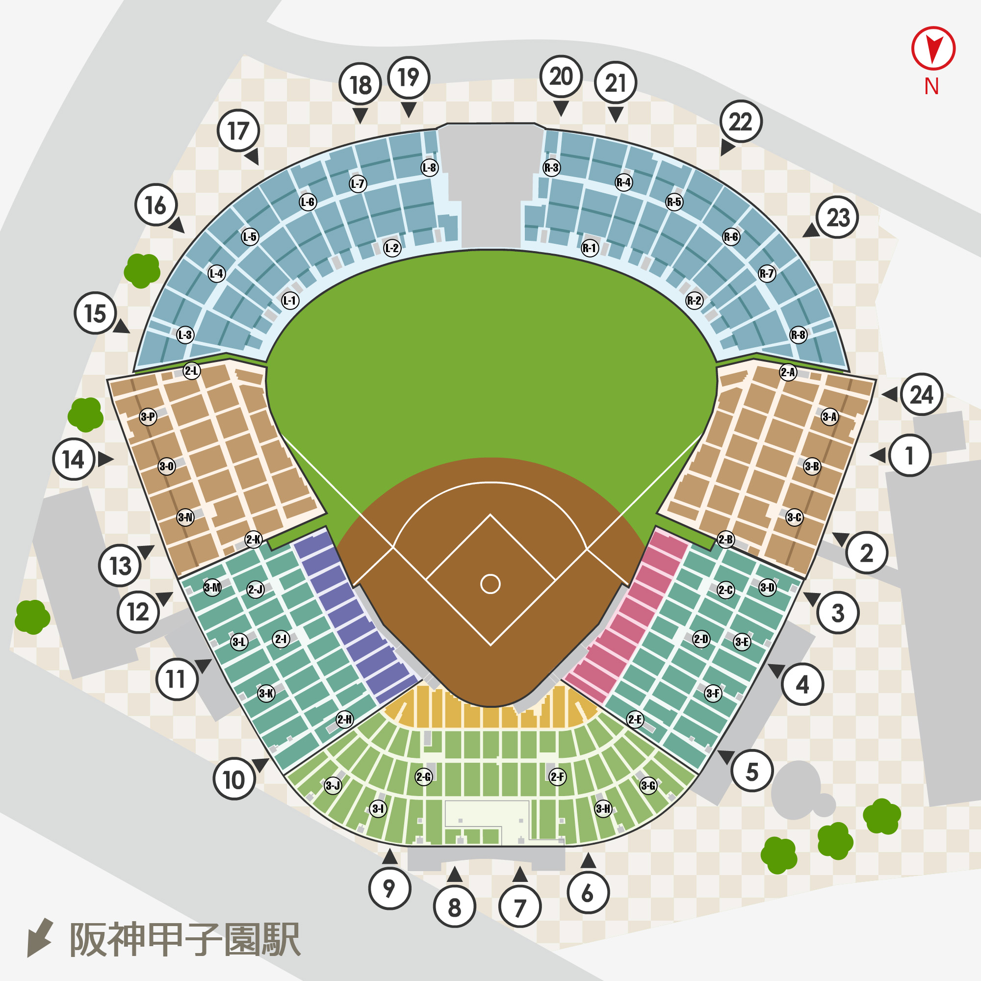 甲子園アイビーシートの雨濡れ境界と見え方！おすすめ段数と口コミ検証
