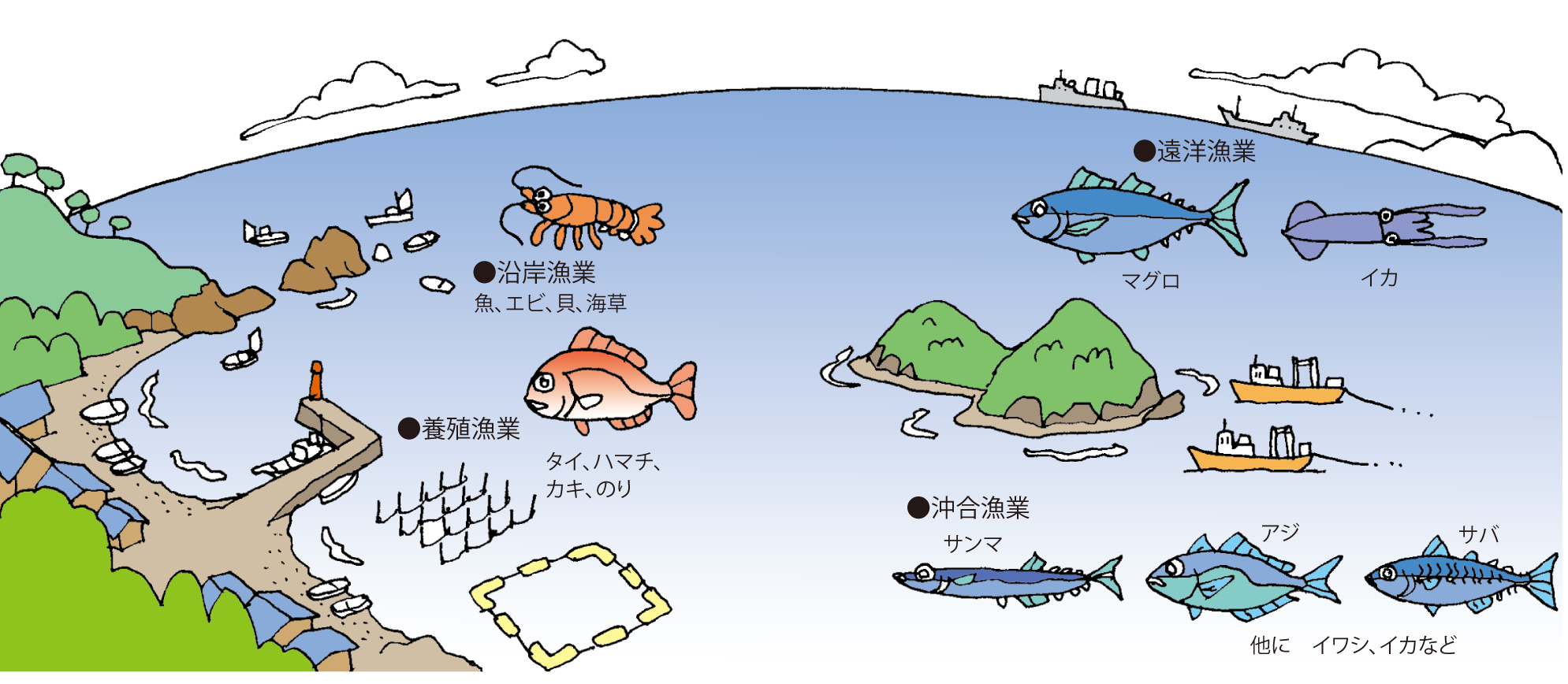 沖合漁業とは？沿岸・遠洋との違いや激減する漁獲量の真相に迫る