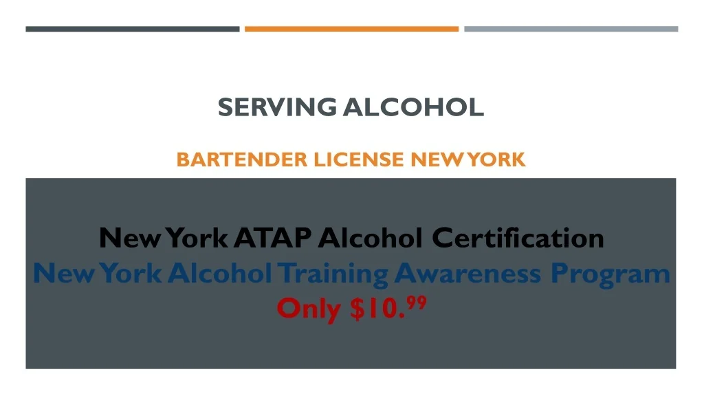 Bartender License New York