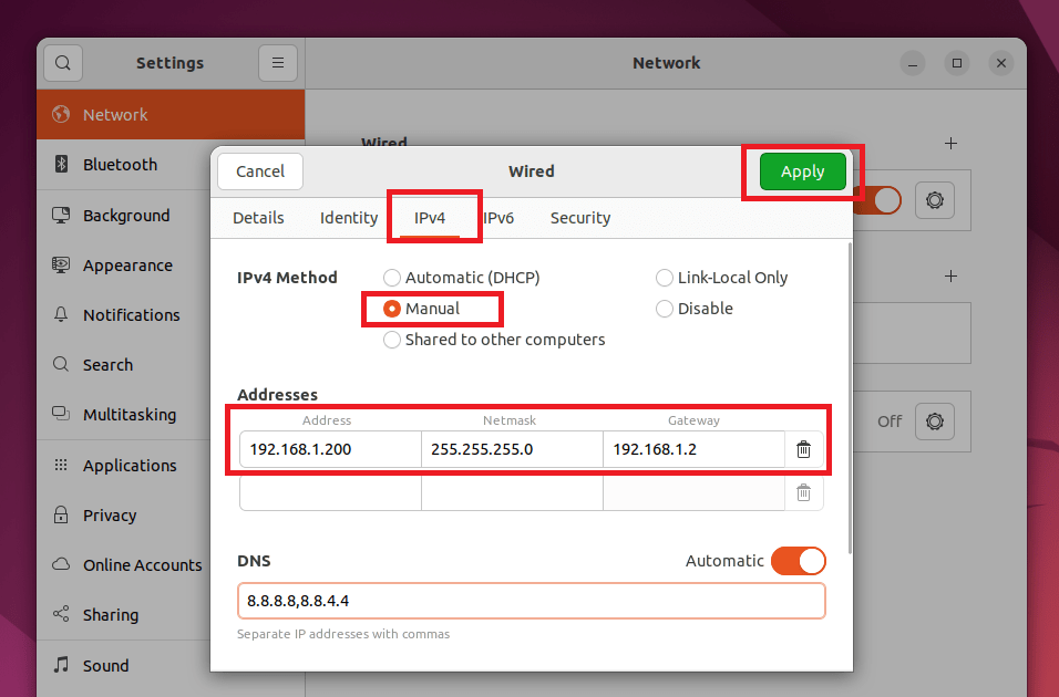 Ubuntu Ip Address Config