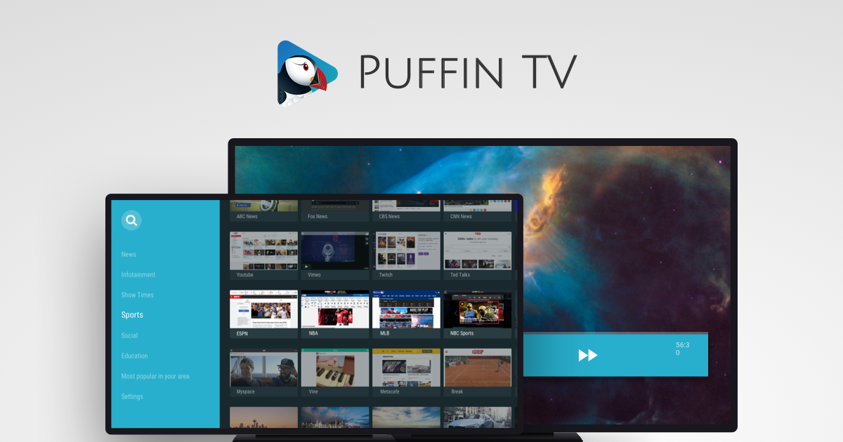 Puffin Tv Browser for Android Tv