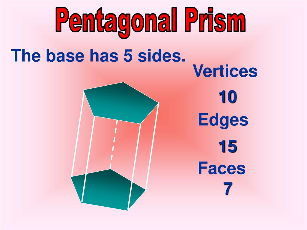Pentagonal Prism Faces Edges Vertices