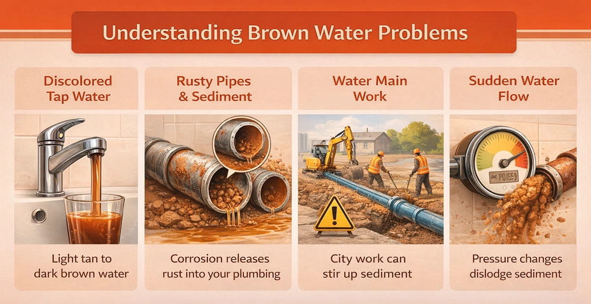 Why Is Water Brown After Water Shut Off