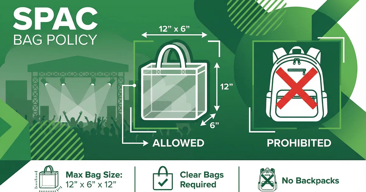 Spac Live Nation Bag Policy