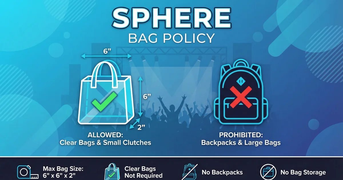 Sphere Bag Policy: What Can You Actually Bring to the Show?