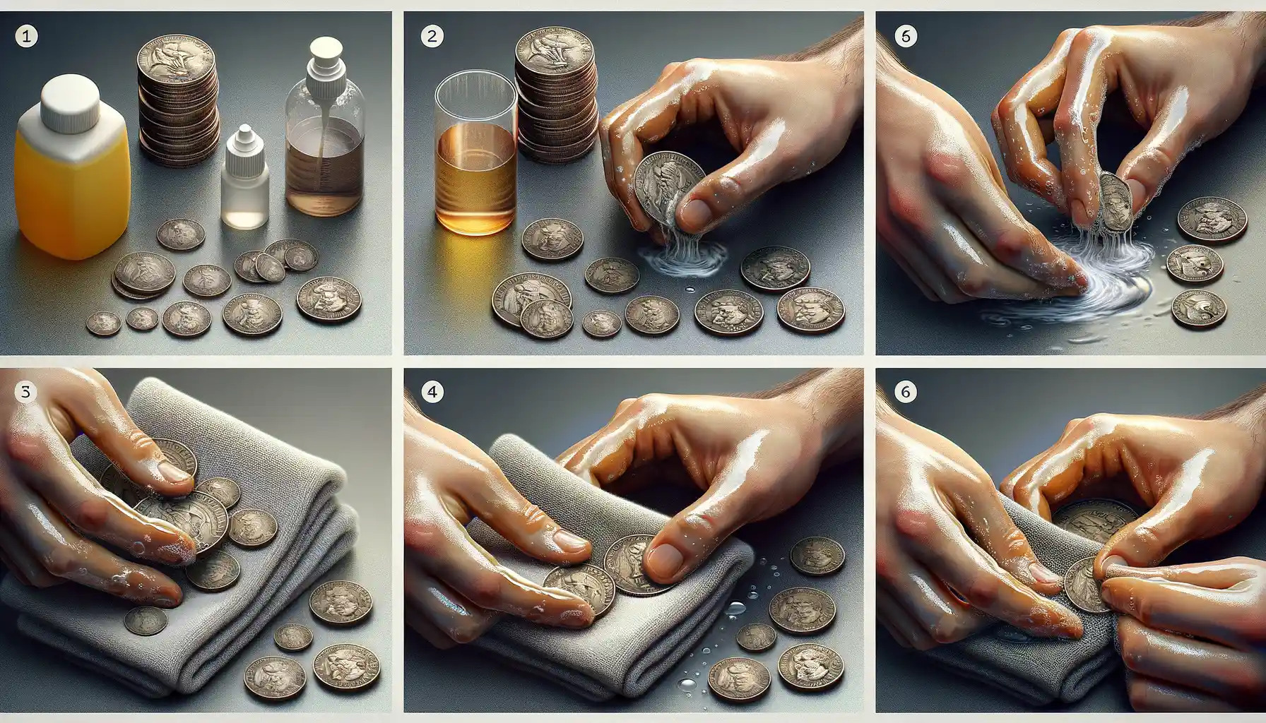 How to Clean Steel Coins
