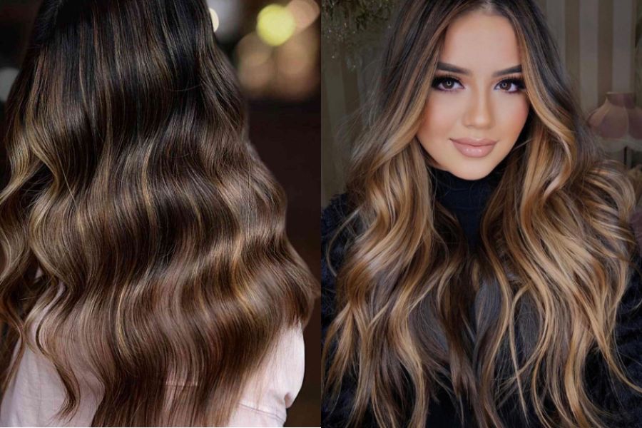 Dark Brown to Light Brown Hair
