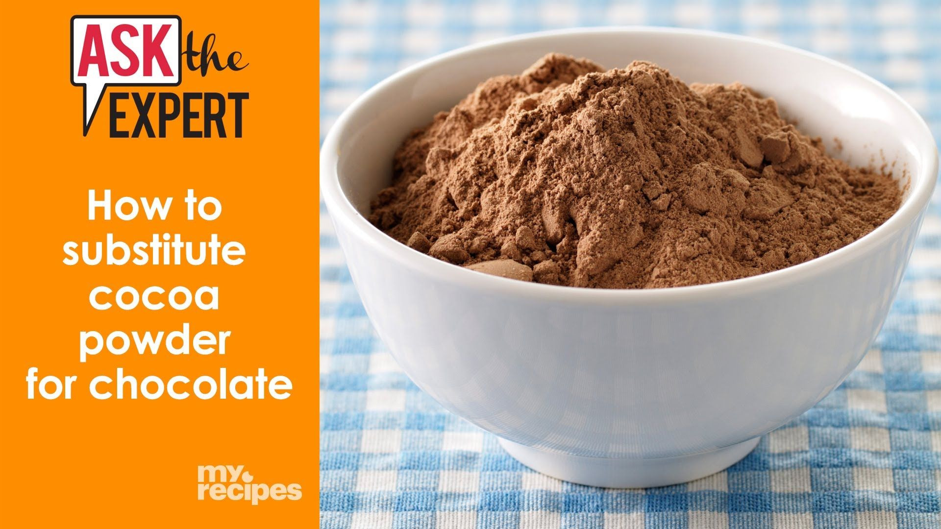 Replace Chocolate with Cocoa Powder