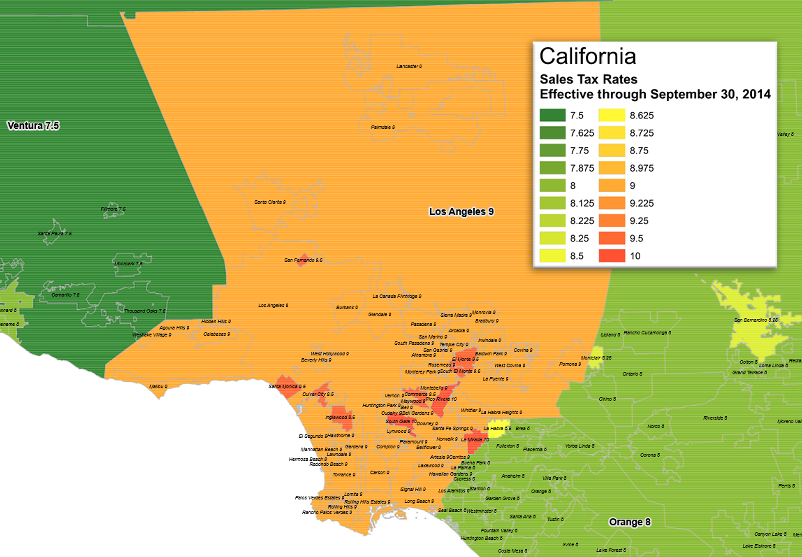 Los Angeles Sales Tax