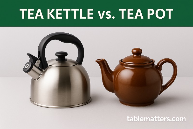 Difference Between Teapot and Kettle