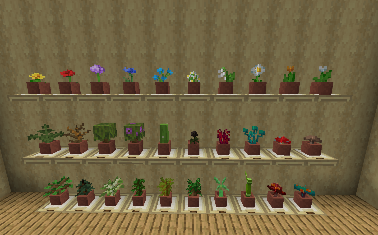 Flower Pots in Minecraft