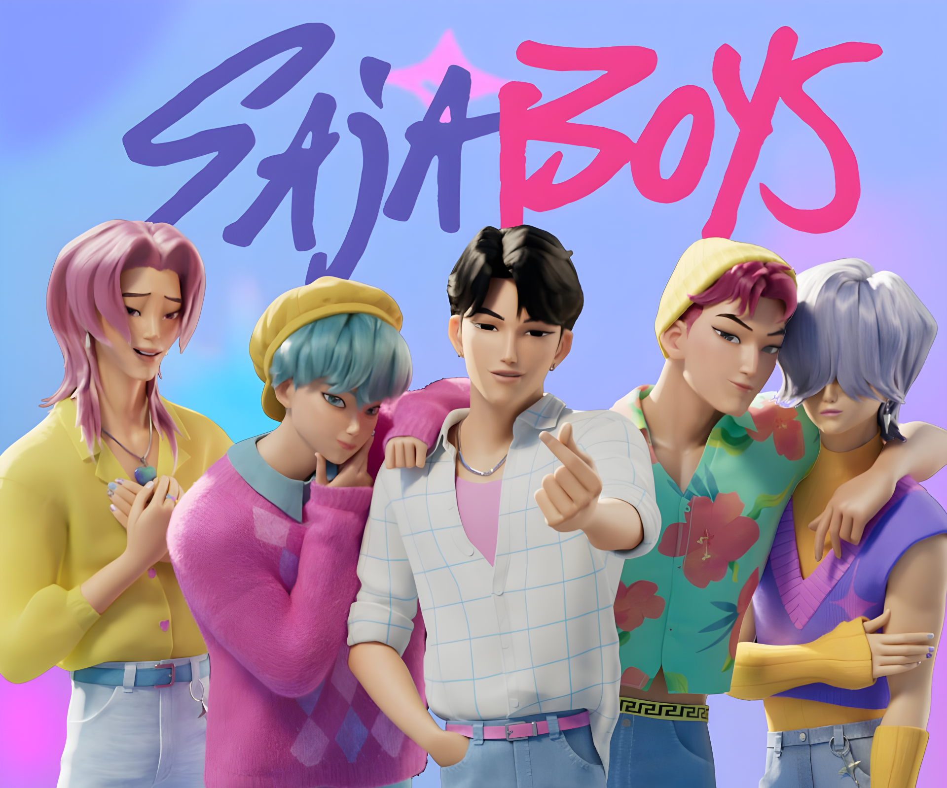 Kpop Demon Hunters Saja Boys Desktop Wallpaper
