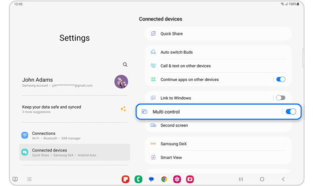 What Is Multi Control on My Samsung Phone