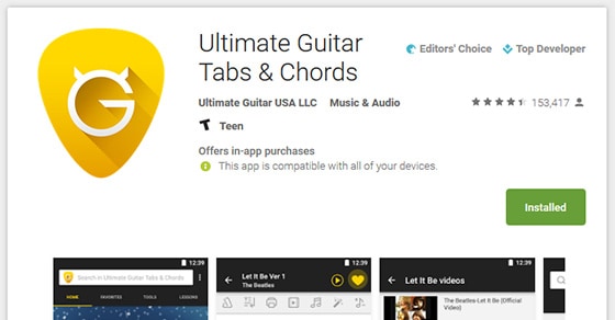 Ultimate Guitar Tabs & Chords App