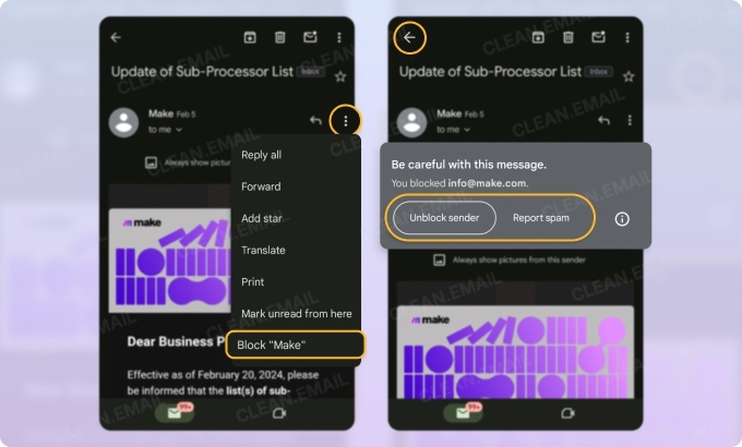 How to Block Junk Email on Android