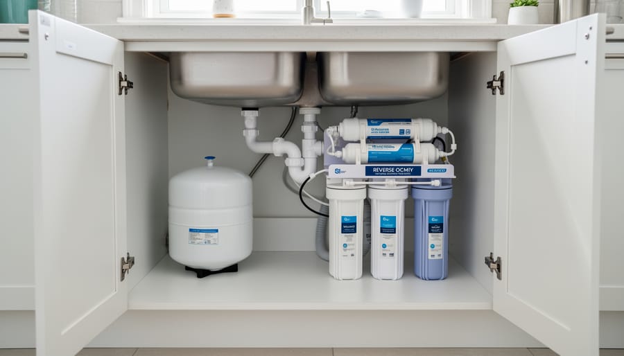 Under Sink Reverse Osmosis System with Tank