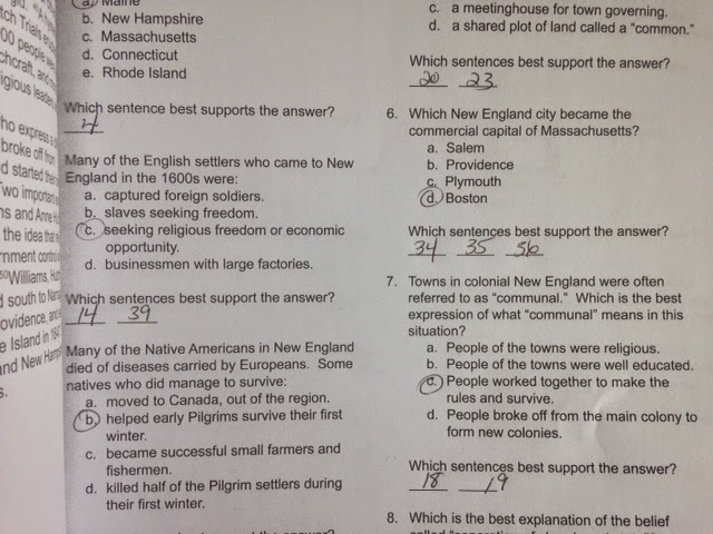 U. S. History Detective Book 1 Answer Key