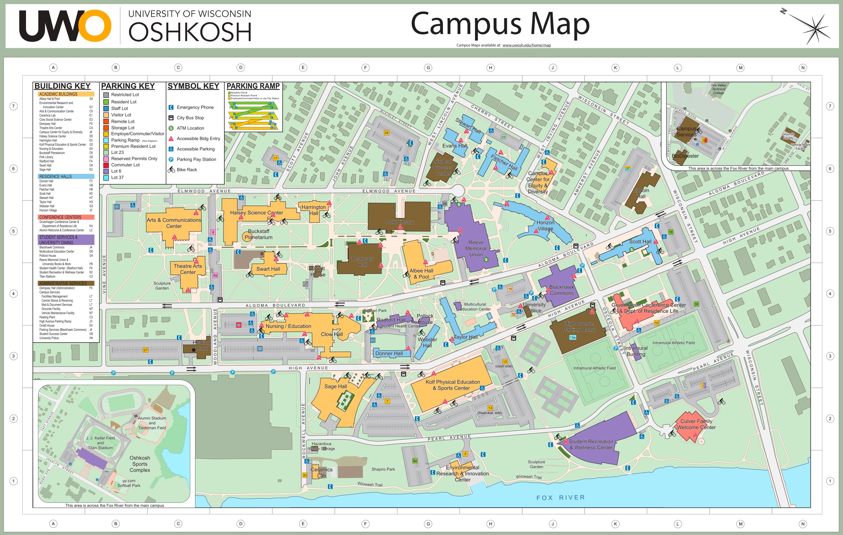 Map of Uw Oshkosh