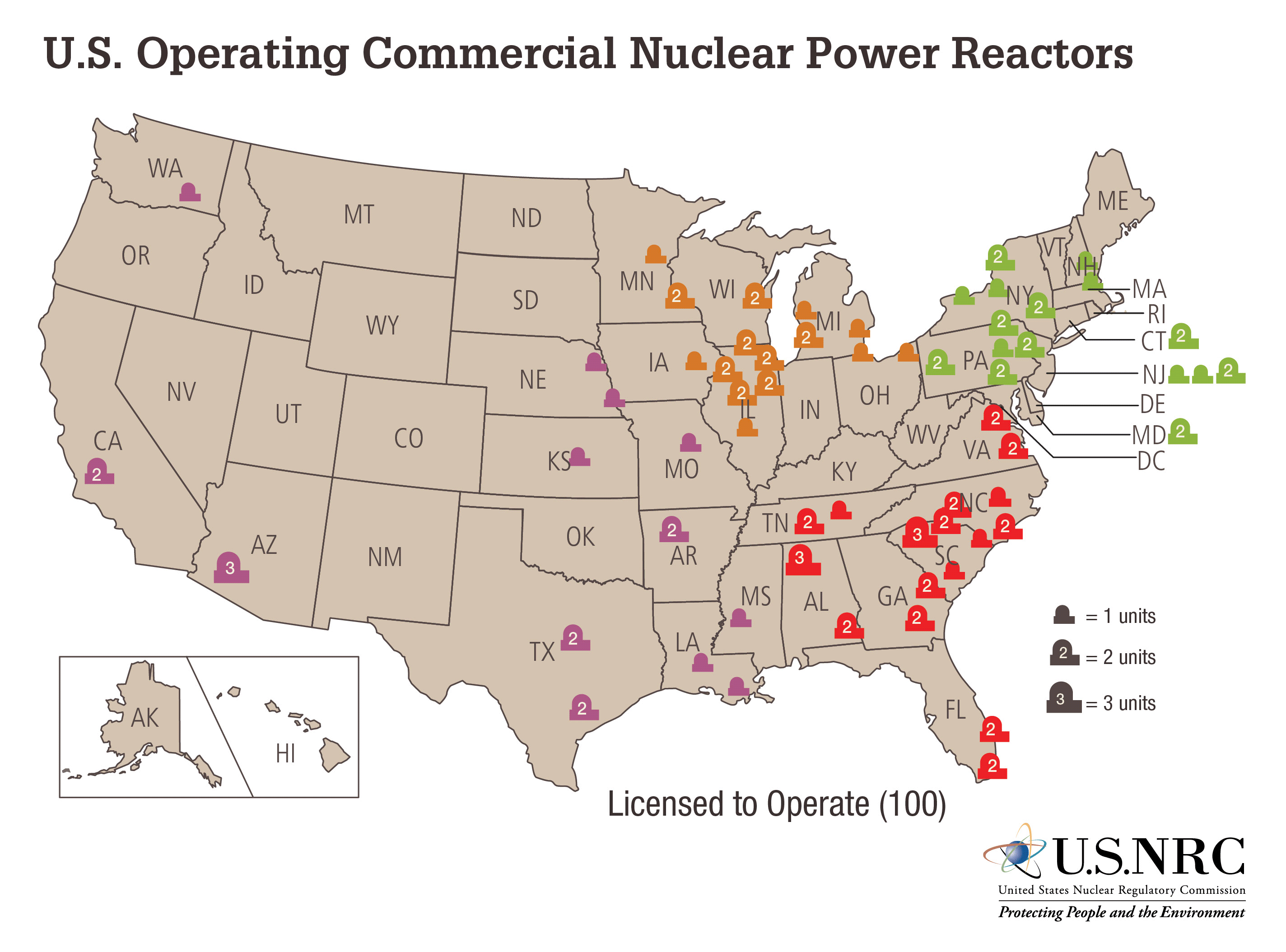 How Many Nuclear Reactors Are in the Us
