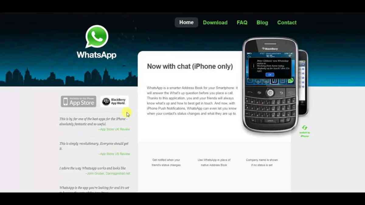 Launch Date of Whatsapp