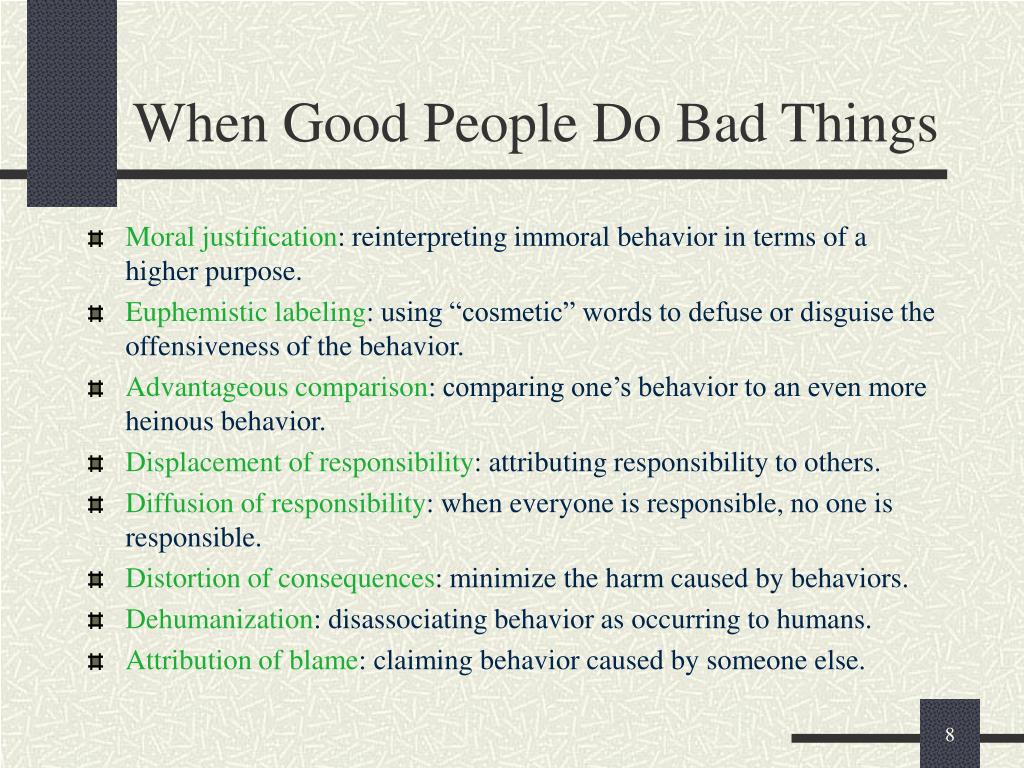 What Makes Good People Do Bad Things Commonlit Answers