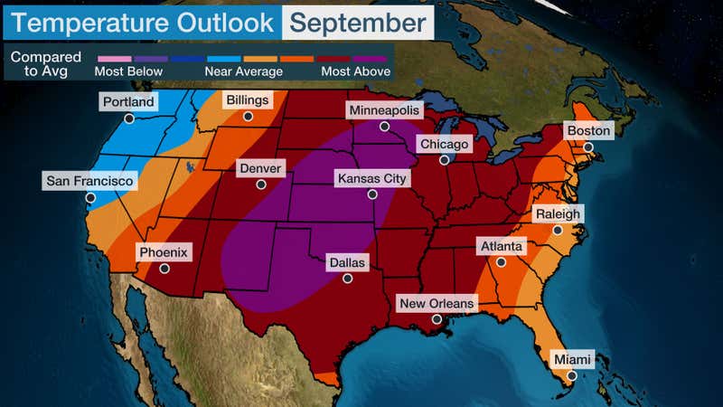 Weather Forecast for Month of September