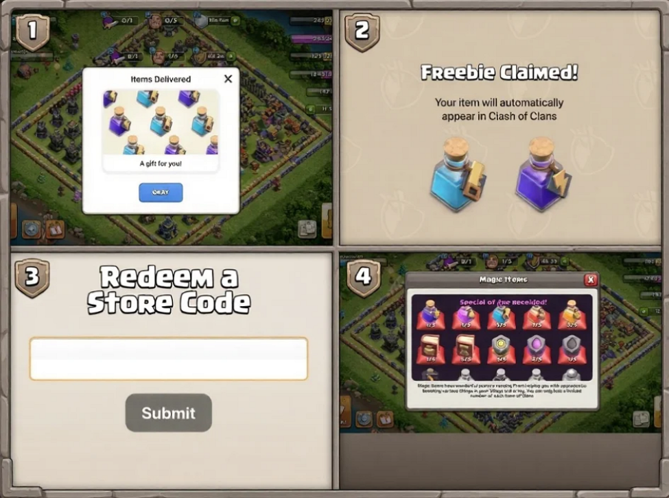 Clash of Clans Gems Redeem Codes