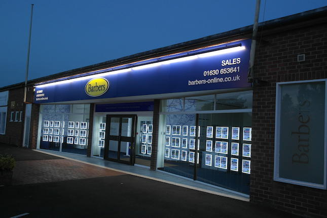 Barber's Estate Agent Market Drayton Open On