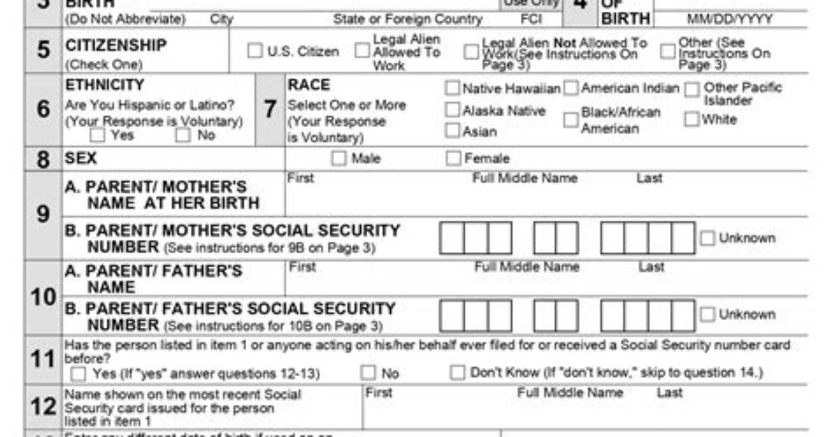 Application Card