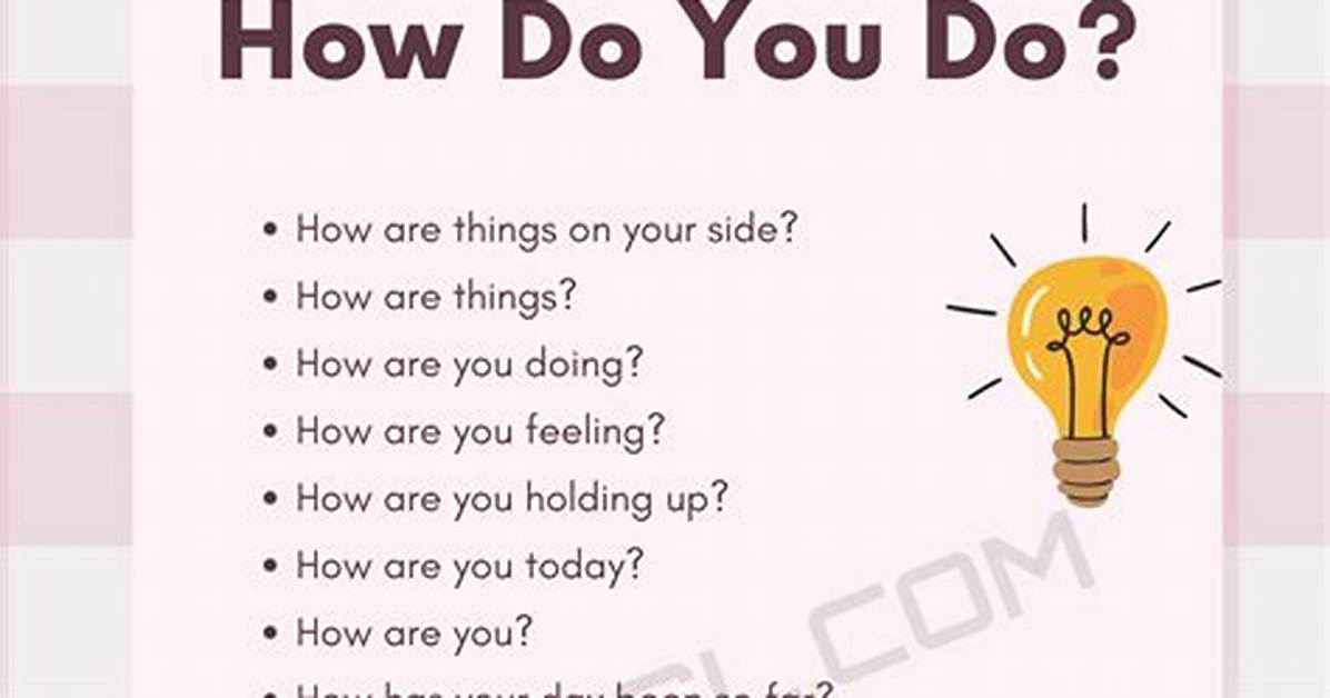 How Do You