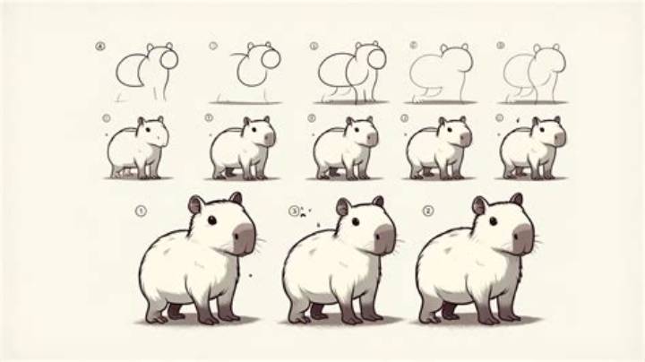 How to Draw a Capybara: Step-by-Step for a Soft, Realistic Look
