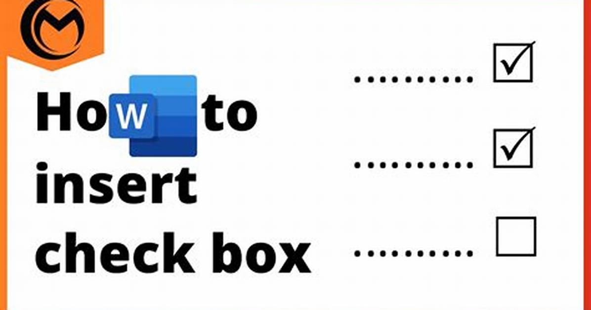 Insert Check Box In