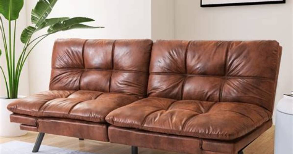 Leather Couch Bed