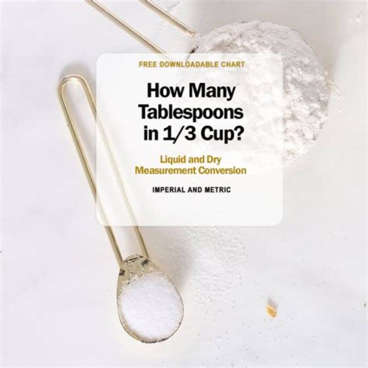 1/3 Cup in Tablespoons: Quick Conversion Guide for Everyday Cooking