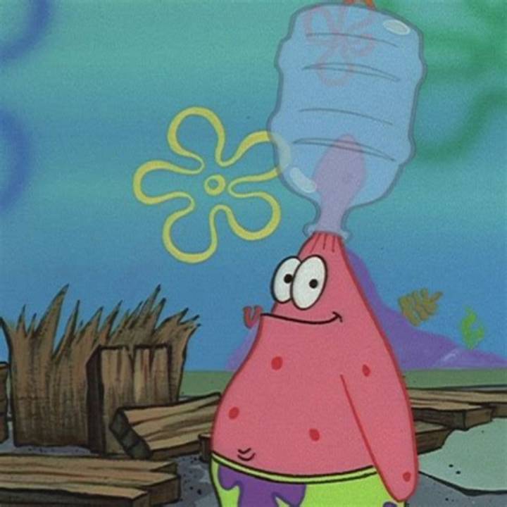 Patrick with Bottle on Head: What the Viral Image Really Shows