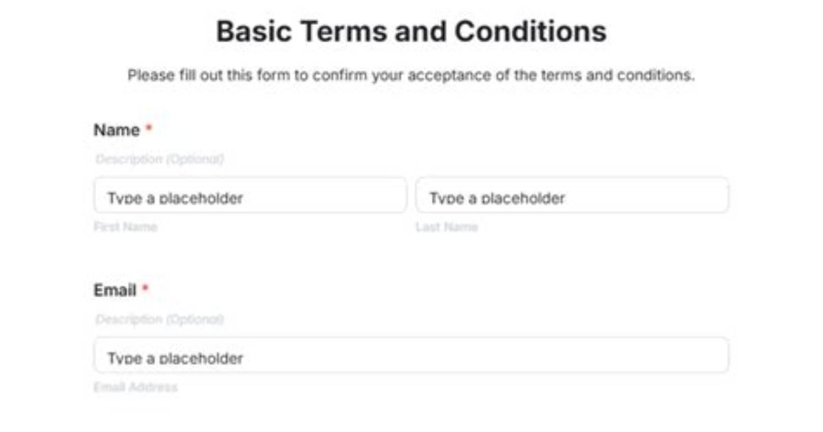 Terms And