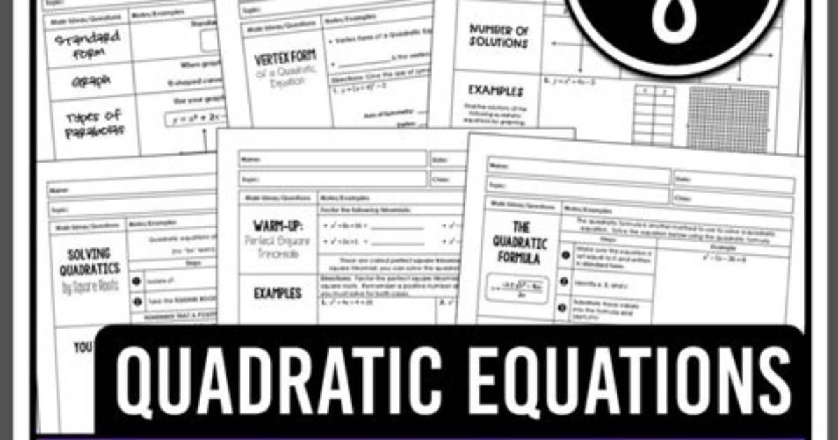 Unit 8 Quadratic