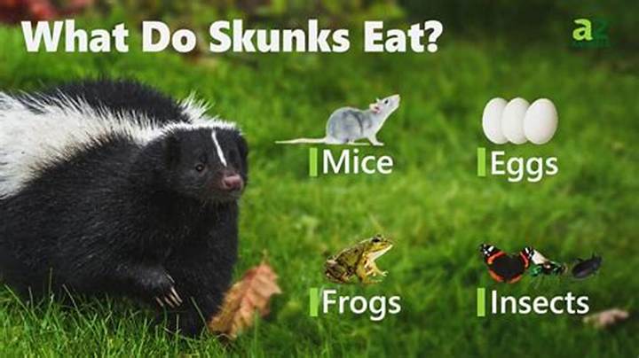 What Do Skunks Eat? a Clear Guide to Their Diet in the Wild