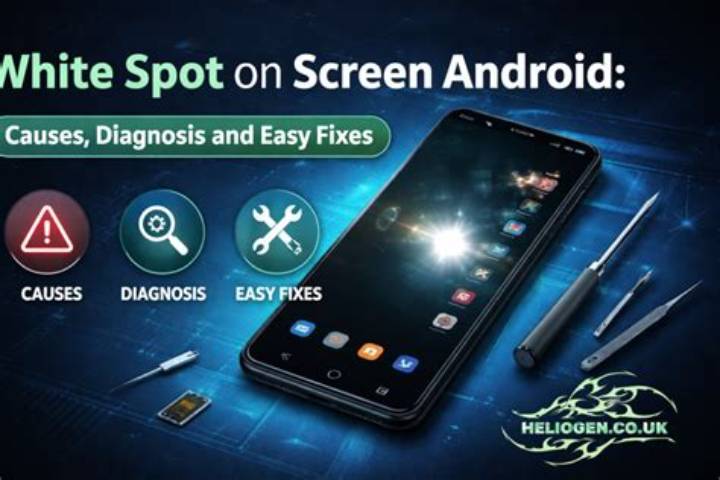 White Spot on Screen Android: Causes, Fixes, and When to Replace